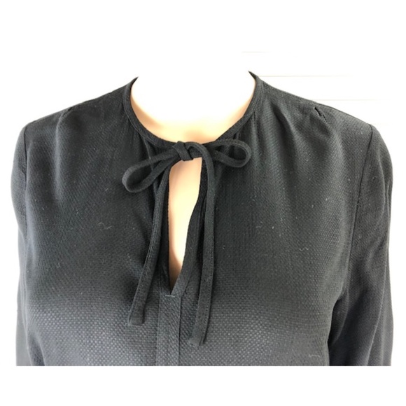 NWT Comptoir des Cotonniers Women's M Black Viscose Lace Blouse Made in France - Picture 7 of 8